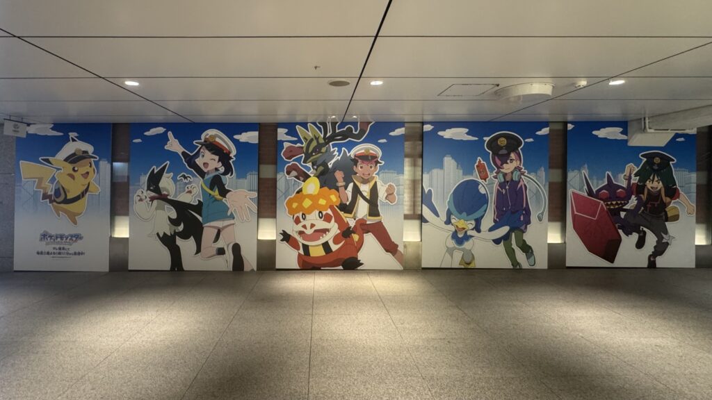 東京駅 丸の内地下南口改札外 階段前